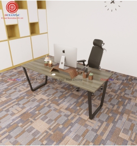 Bàn Nhân Viên Trapezoid 1 Concept Chân Sắt Hộp Sơn Tĩnh Điện.