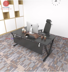 Bàn Quản Lý V Concept Chân Chữ V Sắt Hộp Sơn Tĩnh Điện.