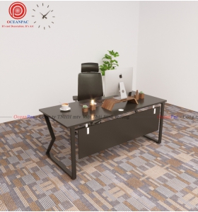 Bàn Nhân Viên M Concept Có Tấm Chắn Chân Sắt Hộp Sơn Tĩnh Điện.