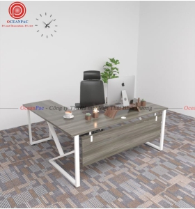 Bàn Quản Lý K Concept Chân Chữ K Sắt Hộp Sơn Tĩnh Điện.