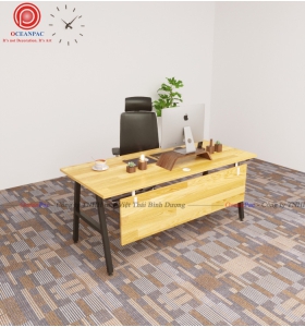 Bàn Nhân Viên A concept Có Tấm Chắn Chân Chữ A Sắt Hộp Sơn Tĩnh Điện