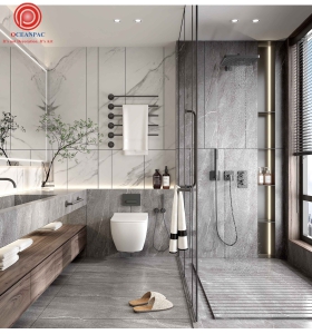 Kệ + Tủ Phòng Tắm Hiện Đại No.4