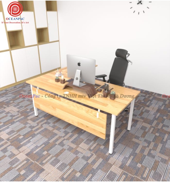 Bàn Quản Lý U Concept Chân Chữ U Sắt Hộp Sơn Tĩnh Điện.