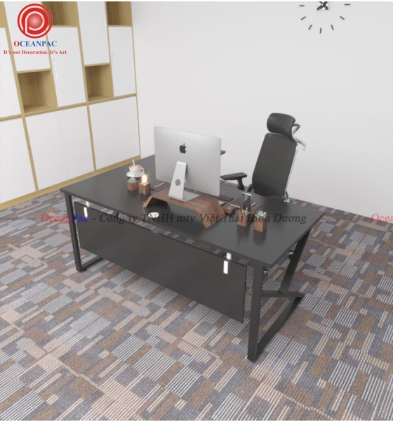 Bàn Quản Lý K Concept Chân Chữ K Sắt Hộp Sơn Tĩnh Điện.