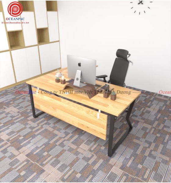 Bàn Quản Lý M Concept Chân Chữ M Sắt Hộp Sơn Tĩnh Điện.