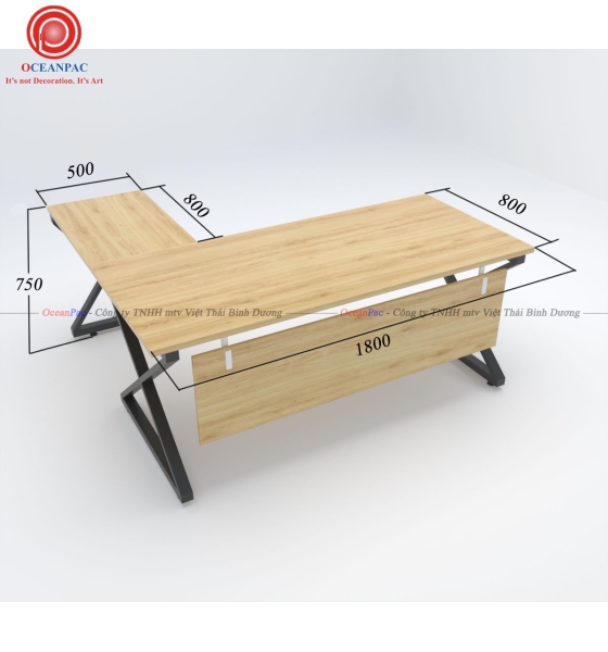 Bàn Quản Lý M Concept Chân Chữ M Sắt Hộp Sơn Tĩnh Điện.