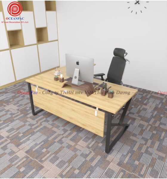 Bàn Quản Lý K Concept Chân Chữ K Sắt Hộp Sơn Tĩnh Điện.