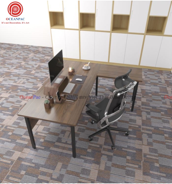 Bàn Quản Lý U Concept Chân Chữ U Sắt Hộp Sơn Tĩnh Điện.