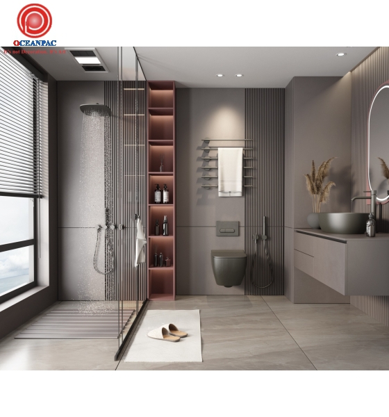 Kệ + Tủ Phòng Tắm Hiện Đại No.8