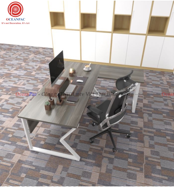 Bàn Quản Lý M Concept Chân Chữ M Sắt Hộp Sơn Tĩnh Điện. 