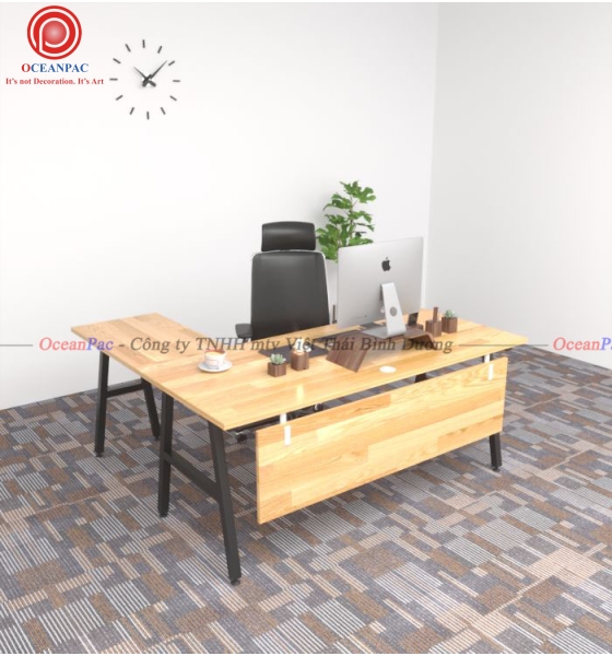 Bàn Quản Lý A Concept Chân Chữ A Sắt Hộp Sơn Tĩnh Điện. 
