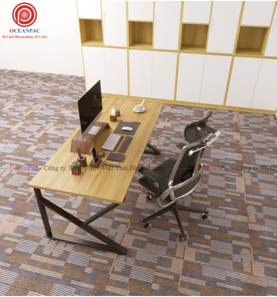 Bàn Nhân Viên K Concept   Chân Sắt Hộp Sơn Tĩnh Điện. 