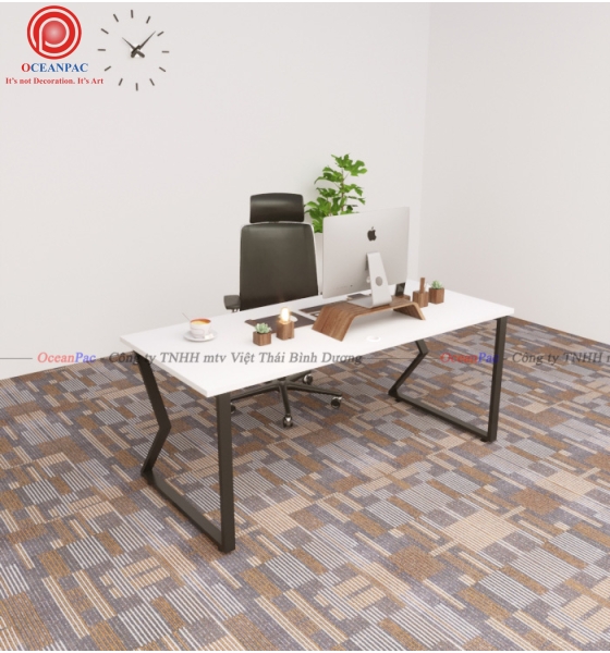 Bàn Nhân Viên M Concept   Chân Sắt Hộp Sơn Tĩnh Điện.