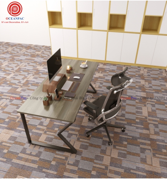 Bàn Nhân Viên M Concept   Chân Sắt Hộp Sơn Tĩnh Điện.